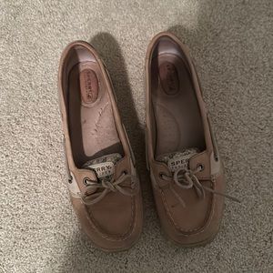 Sperry Top-Sider Angelfish Leopard Print Leather Boat Shoes